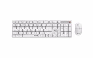 KEYBOARD +MOUSE WRL ENG/WHITE KBS-WMS-01-W GEMBIRD