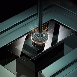 "Borofone" grūdintas stiklas BF8 Diamond Armor Full Screen 5D Large Arc, skirtas "Iphone 16 Pro Max" - 10 vnt.