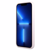 Guess GUHCP13SPSASBPU iPhone 13 mini 5.4 dėklas telefonui, violetinis, Saffiano su įspaustu ir metaliniu logotipu