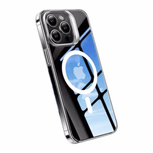 Torras dėklas telefonui UPRO Lstand Clear-Mag iPhone 15 PRO (skaidrus)