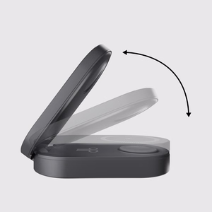 SBS 3-in-1 sulankstoma belaide ikrovimo stotele QI2 MFI - Made for iPhone - Juoda