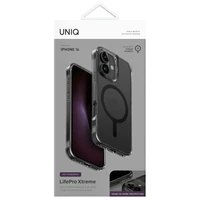 Uniq LifePro Xtreme Magclick įkrovimo dėklas telefonui iPhone 16 - juodas