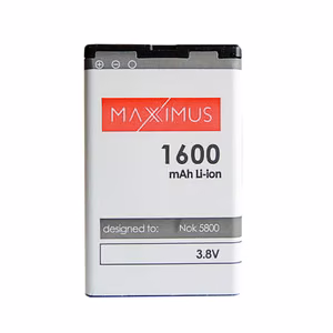 Аккумулятор MAXXIMUS NOK 5800/5230 1600 LION C3/N900/X6 16GB/