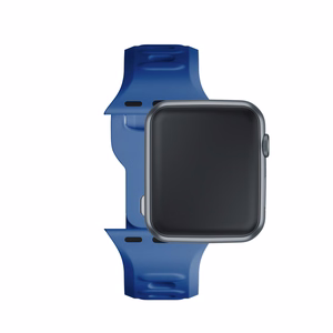 42/44/45/46/49 mm Blue (big) - 3mk Silicone Watch Strap for Apple