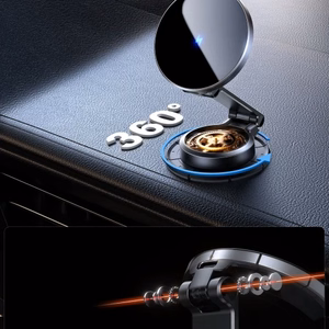 Automobilinis laikiklis Joyroom JR-ZS408 juodas (belaidis įkrovimas 15W) (magnetinis / lipnus kilimėlis)