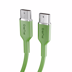 Puro ICON USB-C - USB-C laidas 1.5m - žalias