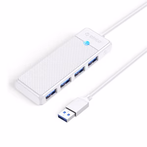 Orico PAPW4A-U3 USB šakotuvas 4 prievadų 4x USB-A 3.0 1.8m - balta