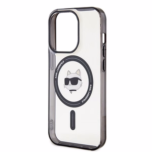 Karl Lagerfeld KLHMP15XHCHNOTK iPhone 15 Pro Max 6.7" skaidrus kietas dėklas IML Choupette's Head MagSafe