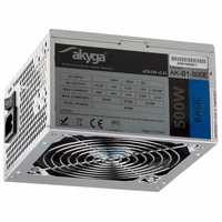 Akyga AK-B1-500E maitinimo blokas 500 W 20+4 pin ATX ATX pilkas