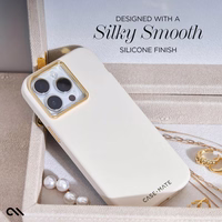 dėklas-Mate Silicone MagSafe - dėklas iPhone 15 Pro (smėlio)