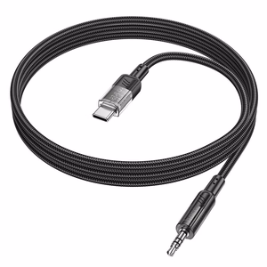 Cable AUX Jack 3,5 mm to USB C Hoco 1,2 m UPA27 black