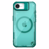 Nillkin Iceblade Prop magnetinis dėklas su stovu iPhone 16e telefonui - žalias