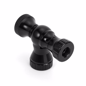 Rockbros CO₂ pump, aluminum alloy valve head, cartridge-free, Presta/Schrader compatible - black