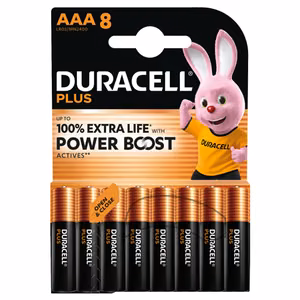 Duracell Plus Boost MN2400 BL8 AAA 8 pc(s)