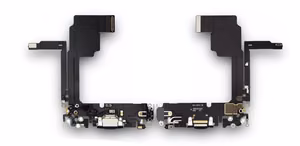 Lanksčioji jungtis skirta iPhone 15 Pro įkrovimo kontaktų, su mikrofonu Blue Titanium originali (used Grade A)