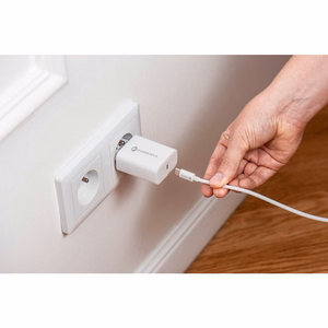 Įkroviklis Forcell + "USB-C (Type-C) to Lightning Cable" (1xUSB-C 3A 20W) baltas