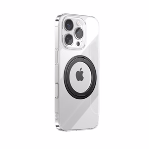 "Joyroom" JR-16JL6 "iPhone 16 Pro" itin plonas "MagSafe" suderinamas dėklas su 360° žiediniu stovu - juodas