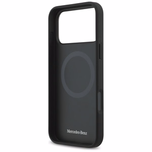 Mercedes Odinis Didelis Laurel Lapų Magnetinis Dėklas telefonui iPhone 17 Pro Max - Juodas