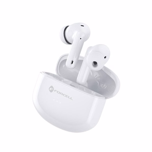 FORCELL F-AUDIO Clear Sound belaidės ausinės Bluetooth TWS baltos