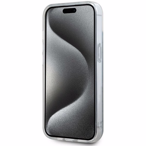 DKNY IML Mono ir juostelės Magnetinis dėklas iPhone 15 / 14 / 13 - mėlyna