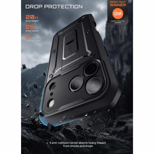 Supcase Unicorn Beetle Pro dėklas iPhone 18 Pro / 17 Pro – juodas