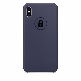 Dėklas "Silicone Case" skirtas iPhone X (XS) / Midnight Blue / su įpakavimu