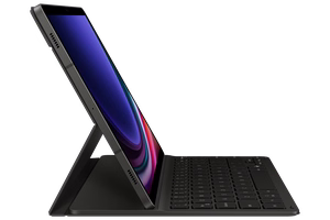 DX720UB Book Cover Keyboard Slim Samsung Galaxy Tab S9/S9 FE/S10 FE/S10 Lite, juodas