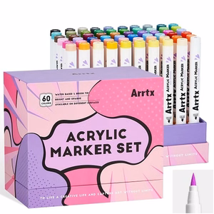 Акриловые маркеры ARRTX, 60 цветов, цвета аниме