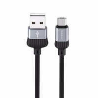 Borofone Kabelis BX28 Dignity - USB į Micro USB - 2,4A, 1 metras, pilkas