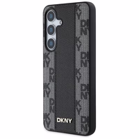 DKNY odinis languoto rašto magnetinis dėklas telefonui Samsung Galaxy S25 - juodas