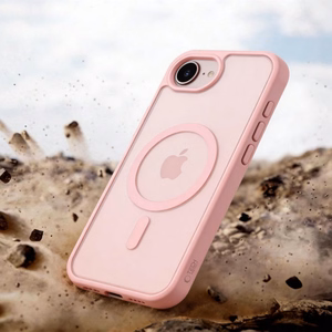 Tech-Protect BasicMag MagSafe dėklas iPhone 16e / 17e matinis švelniai rožinis