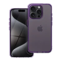 MATRIX skaidrus dėklas telefonui IPHONE 16e (SE 4 2025) šviesiai violetinės spalvos