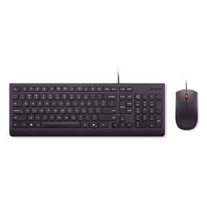 Lenovo Essential Wired Combo Keyboard and Mouse Keyboard and Mouse Set Wired Mouse included Estonian Black