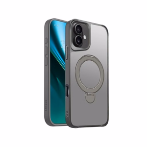 Etteri Matinis Mag Ring dėklas for iPhone 16 Plus 6,7" pilkas