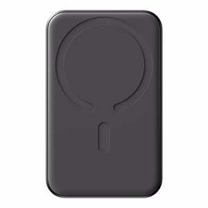 Mini magnetinė išorinė baterija Joyroom JR-W020 5000mAh USB-A USB-C 20W (juoda) + USB-C / USB-C laidas