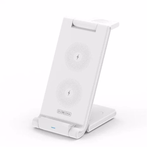 Belaidis įkroviklis Dux Ducis W10-A 3in1 baltas 15W (skirtas iPhone / Apple Watch / Airpods)