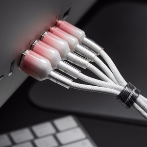 Cable USB A to Micro USB Forcell F-Energy QC3.0 2,4A 18W Gradient 1 m C351 white