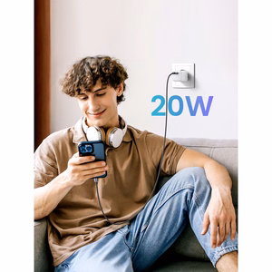 Įkroviklis Ugreen CD318 20W GaN USB-C baltas