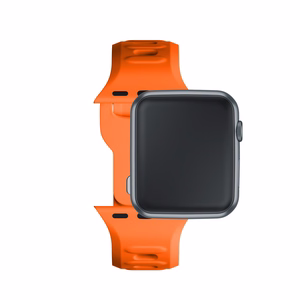 38/40/41/42 mm Orange (small) - 3mk Silicone Watch Strap for Apple