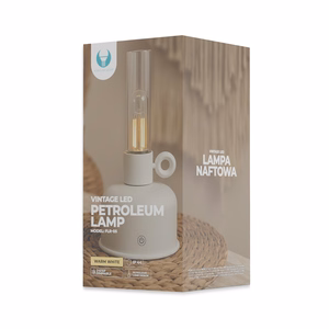 Forever Light Vintage Petroleum LED lempa FLR-05 šviesiai smėlinė