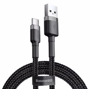 Baseus CATKLF-BG1 USB kabelis 1 m USB A USB C Juoda