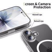 Tech-Protect Flexair Hybrid CC MagSafe dėklas iPhone 17 skaidrus