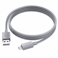 Kabelis USB-A į Micro USB Hoco 2,4A 1 m X107 pilkas