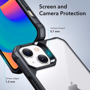 ESR Air Armor dėklas telefonui iPhone 14 Plus - skaidrus juodas