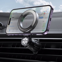 Blavec Automobilio laikiklis BH-03 magnetinis žiedas prie oro angos (BH03-MAVRB) juodas