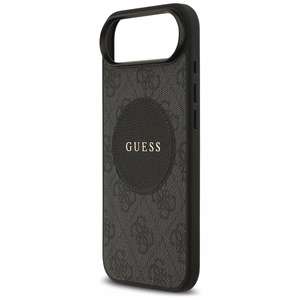 Guess 4G Circle Classic Logo Magnetinis dėklas telefonui iPhone Air - juoda