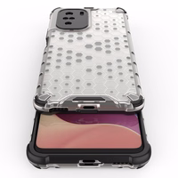Honeycomb dėklas šarvuotas dėklas su TPU buferiu Xiaomi Redmi K40 Pro+ / K40 Pro / K40 / Poco F3 raudonas