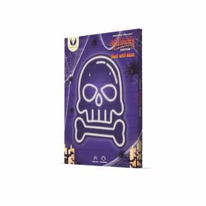 Neon PLEXI LED SKULL WITH BONE baltas FPNE18 Forever Light