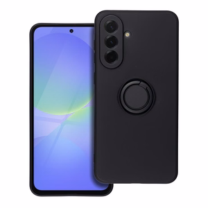 Dėklas telefonui su silikoniniu žiedu SAMSUNG A36 5G juodas