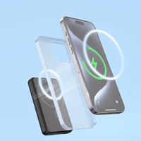 Belaidė magnetinė išorinė baterija Dudao K14S USB-C / MagSafe 20W 5000mAh (juoda)